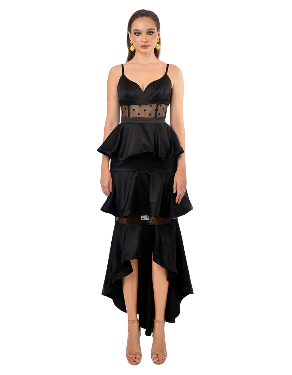 Rayne Polka Dot Tiered Dress - Style Theory