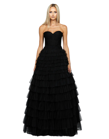 Serenity Sweetheart Strapless Ball Gown - Black - Style Theory