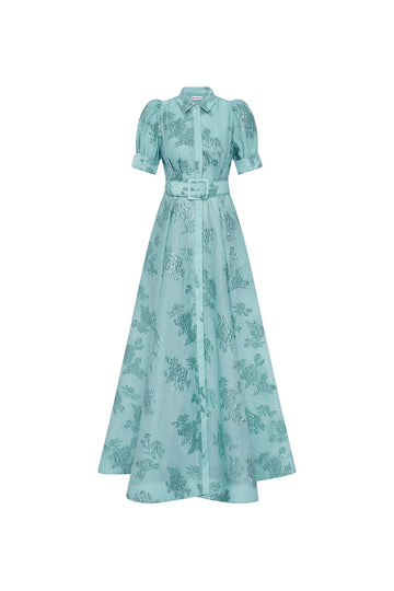 Benette Short Sleeve Gown - Green - Style Theory
