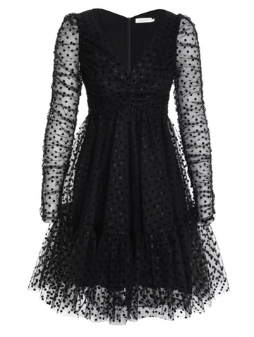 Ballet Tulle Mini Dress - Black