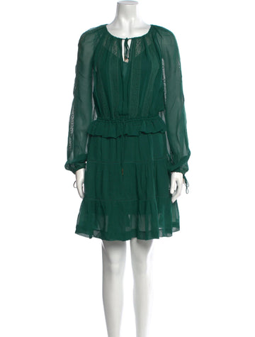 Rhythm Drawstring Mini Dress - Bottle Green - Style Theory