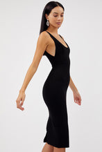 Load image into Gallery viewer, MARTA BLACK SINGLET DRESS