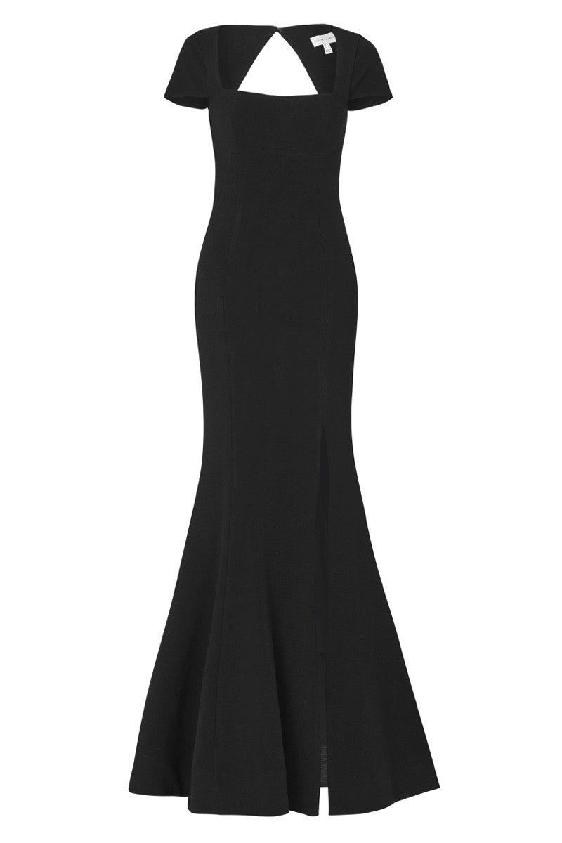 Adriatic Open Back Gown - Black