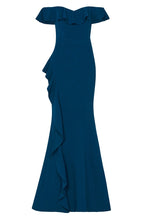 Load image into Gallery viewer, Aegean Off Shoulder Gown - Blue
