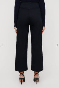 Sateen Cropped W/Leg Trouser - Style Theory