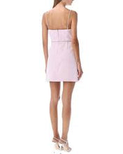 Load image into Gallery viewer, Crystal-embellished crepe and ruched chiffon mini dress - Style Theory
