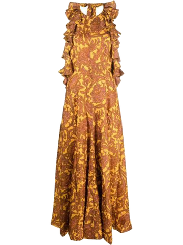 Tiggy printed silk maxi dress - Style Theory