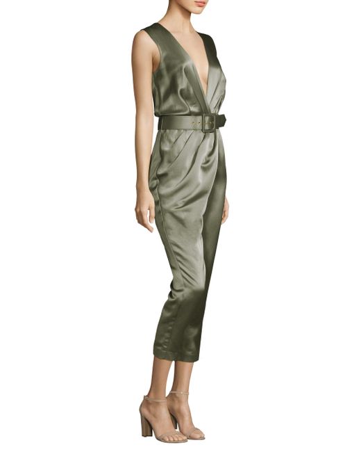 KAELA DRAPE PANTSUIT - Olive