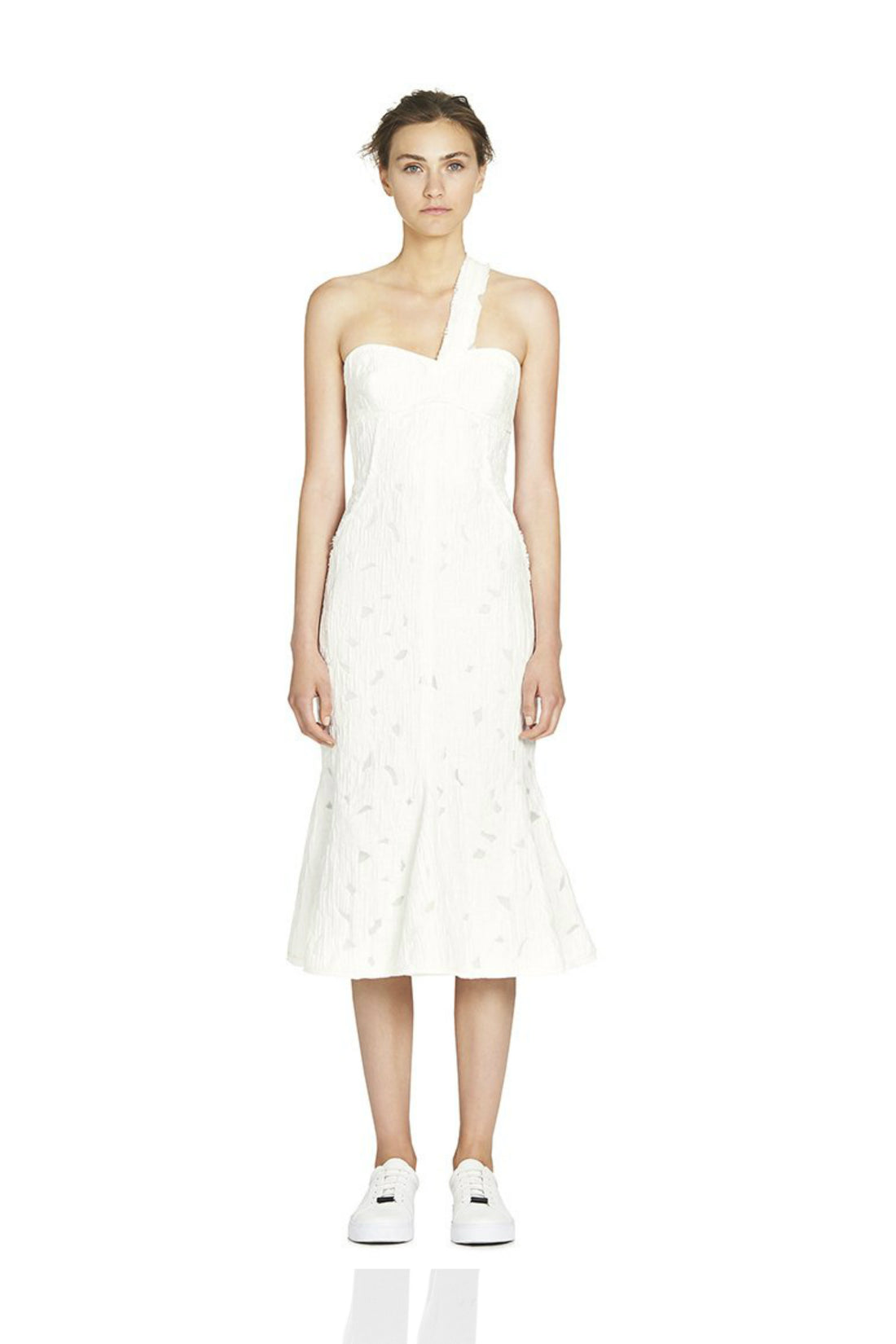 BENITO MIDI DRESS - OFF WHITE