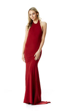 Load image into Gallery viewer, High neck Gown - Wine