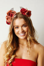 Load image into Gallery viewer, Red Rose Headband