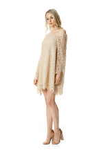 Load image into Gallery viewer, LACE COLD SHOULDER DRESS