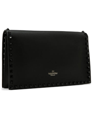 Rockstud Leather Clutch - Style Theory