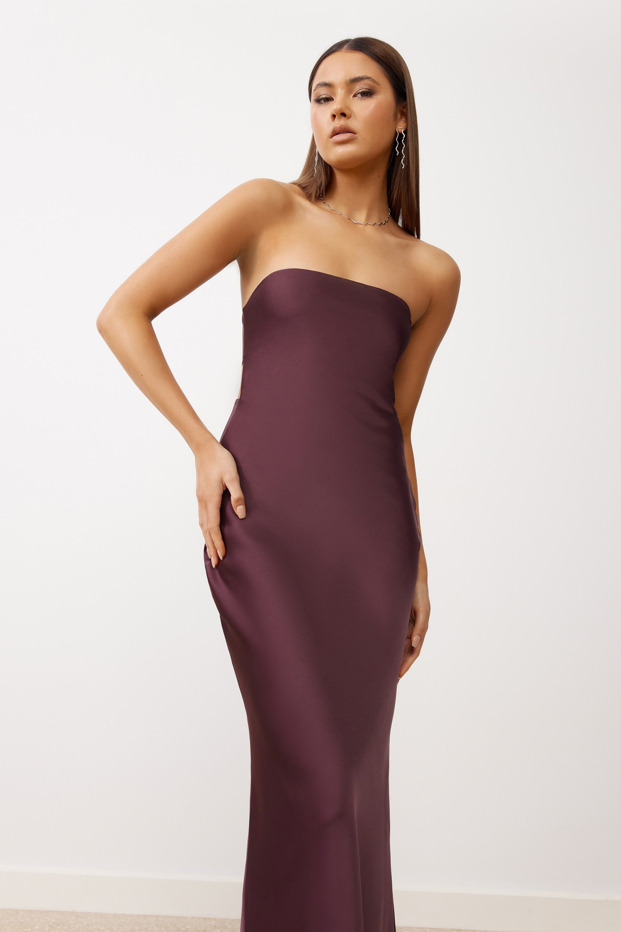 Indra Dress Grape - Style Theory