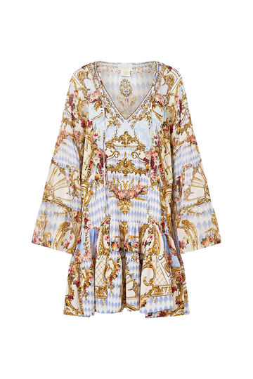 Throne Games A-Line Gathered Panel Dress - Style Theory