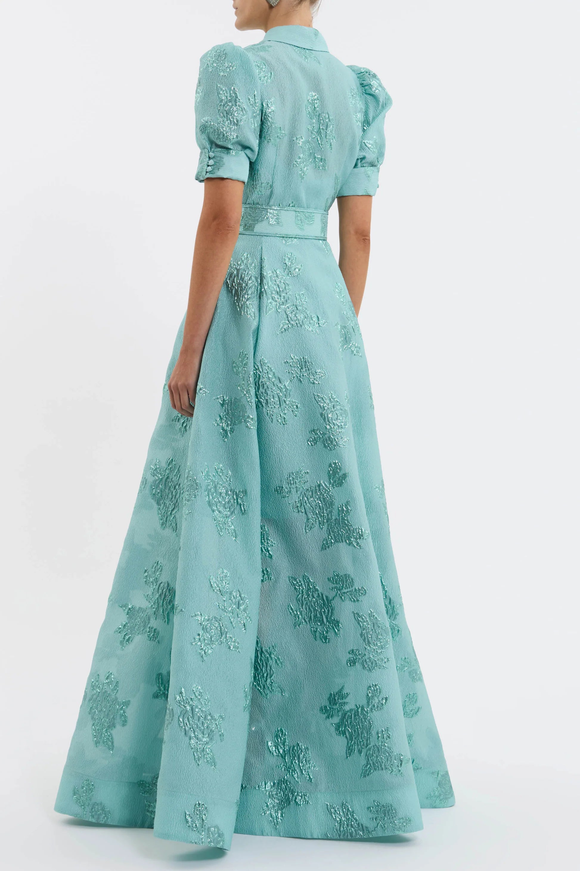 Benette Short Sleeve Gown - Green - Style Theory