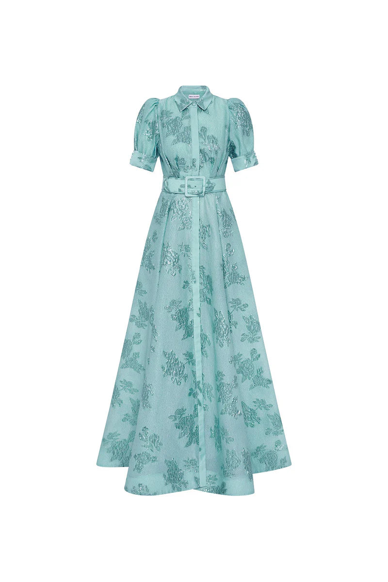 Benette Short Sleeve Gown - Green - Style Theory