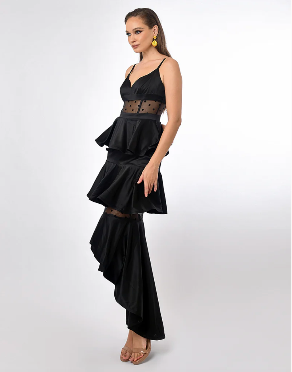 Rayne Polka Dot Tiered Dress