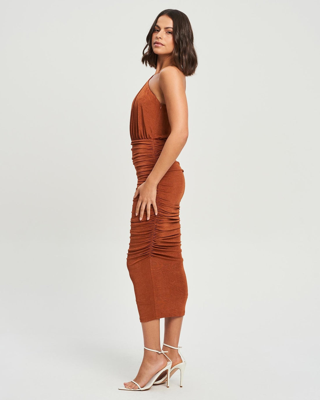 Monaro Midi Dress - Copper - Style Theory