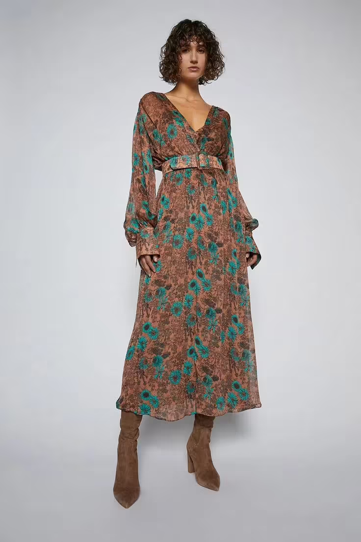 GGT Floral Dress - Cinnamon - Style Theory