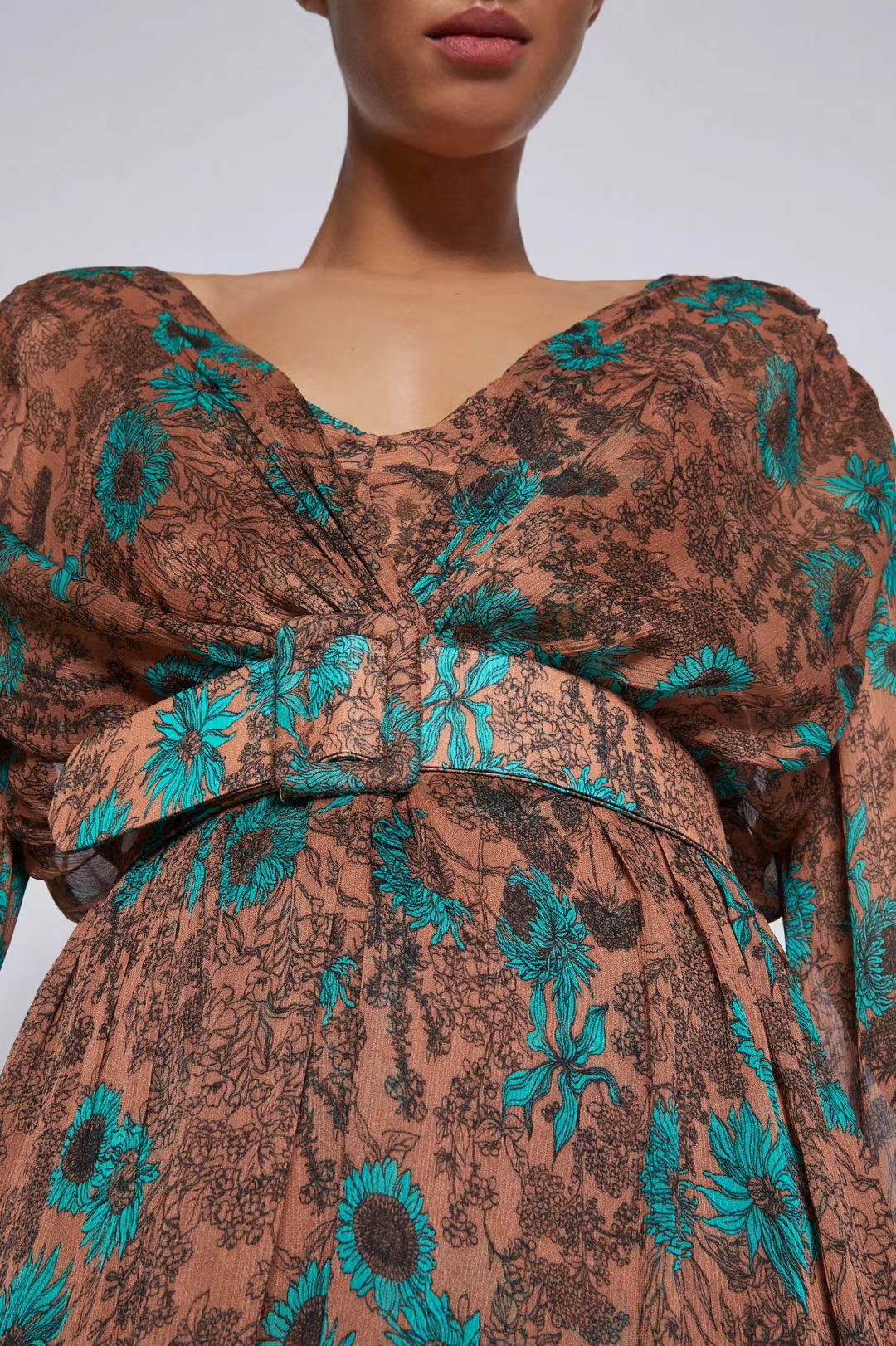 GGT Floral Dress - Cinnamon - Style Theory