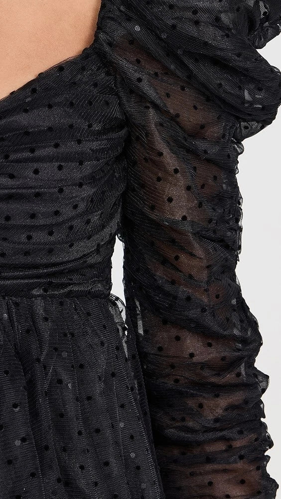 Ballet Tulle Mini Dress - Black
