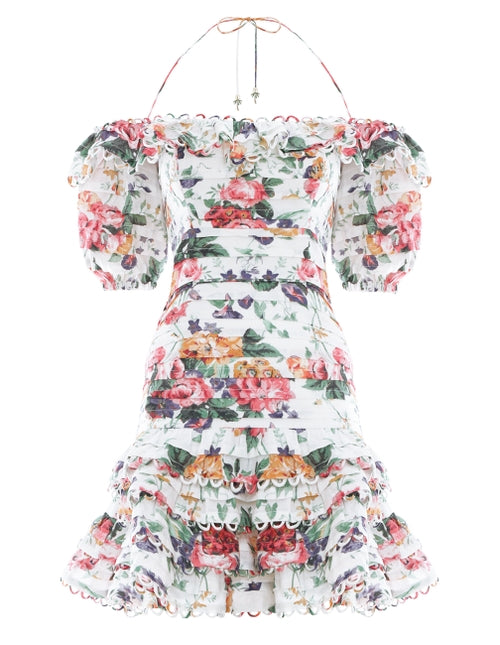 ALLIA PINTUCK SHORT DRESS - Style Theory