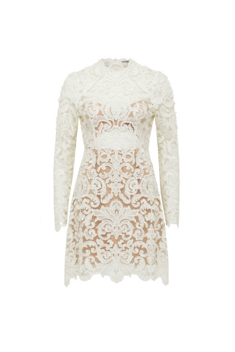 MOTHER OF PEARL DRESS BLACK