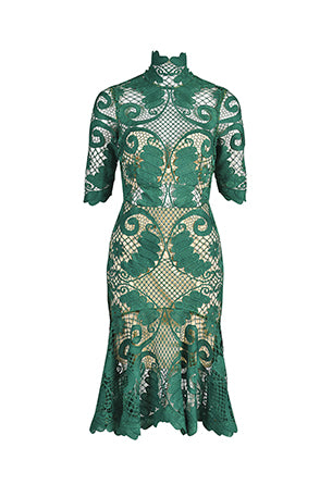 BABYLON LACE DRESS - Black