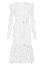 Load image into Gallery viewer, RUCHED DRESS - White