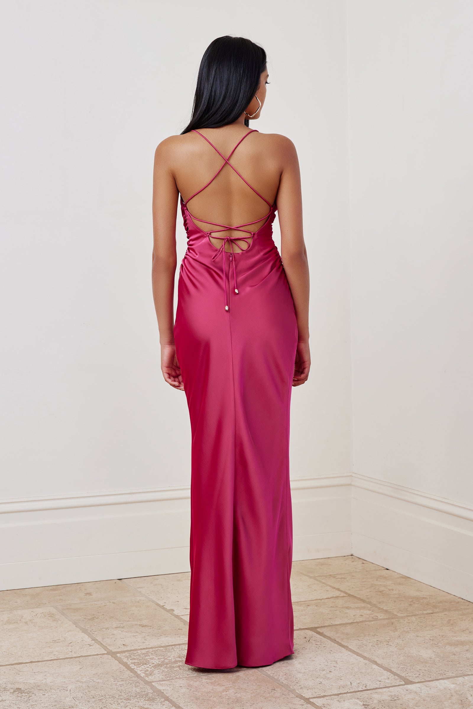 SCARLET DRESS - FUCHSIA - Style Theory