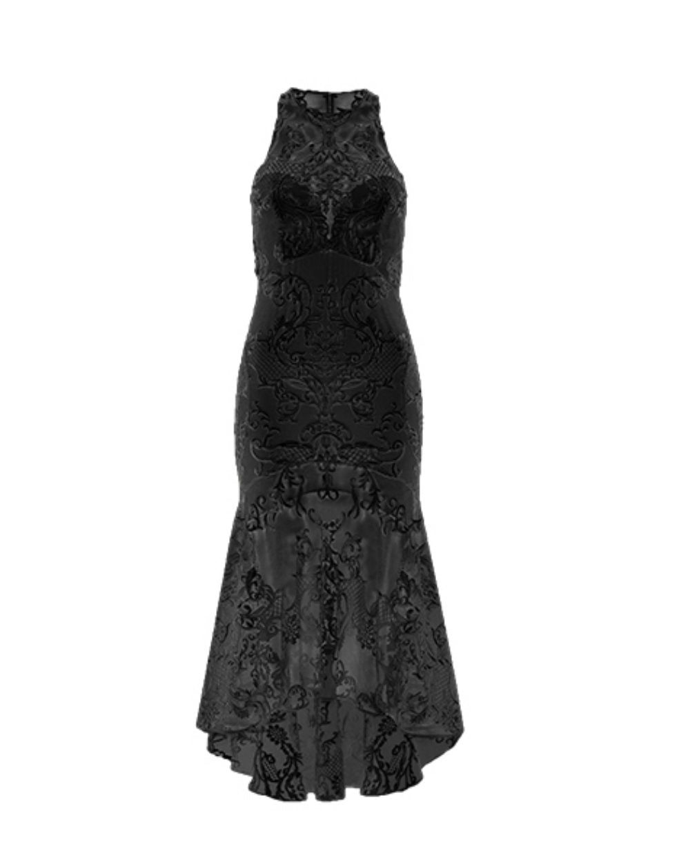 CHATEAU MIDI DRESS BLACK