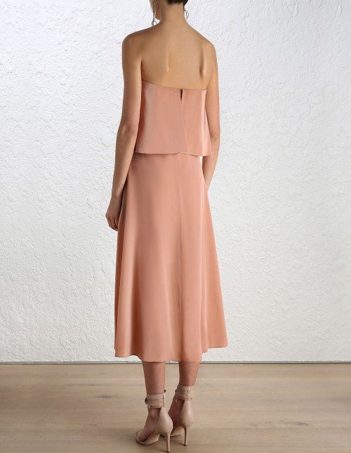 Zimmermann Silk Strapless Flounce
