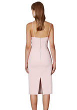 Load image into Gallery viewer, DOUBLE BOW SHIFT MIDI DRESS | PINK