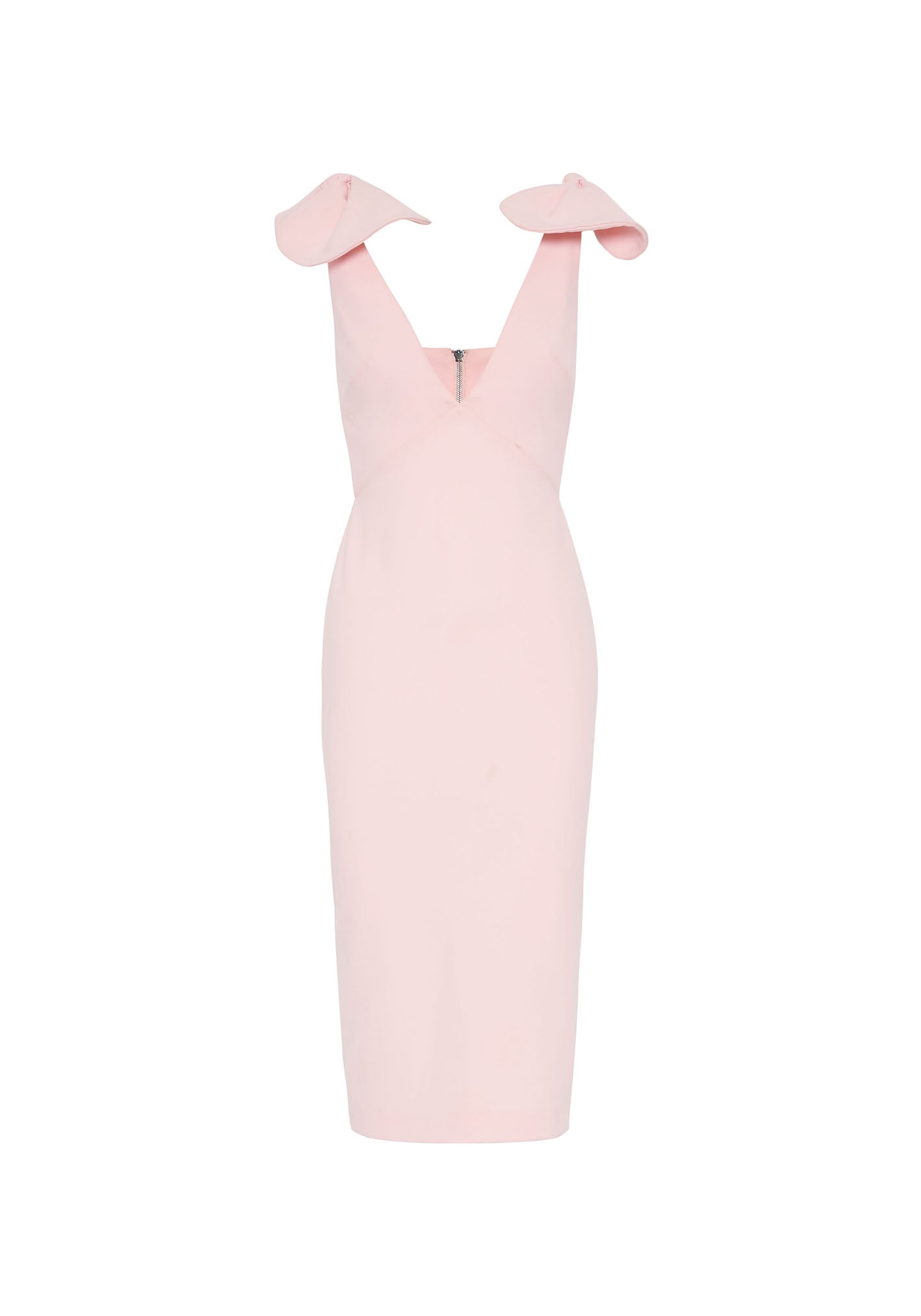 By johnny v neck bow shoulder dress sale