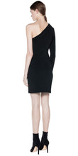 Load image into Gallery viewer, AXIS SLEEVE KNIT DRESS BLACK
