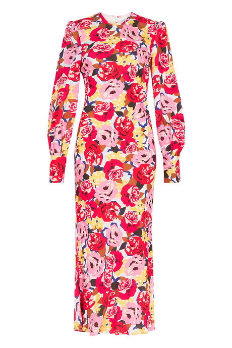 BLUME LONG SLEEVE MIDI DRESS - Style Theory