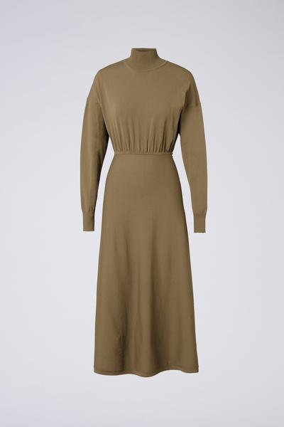 CREPE KNIT POLO DRESS - Style Theory
