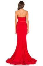 Load image into Gallery viewer, Adrianna Gown Red - back