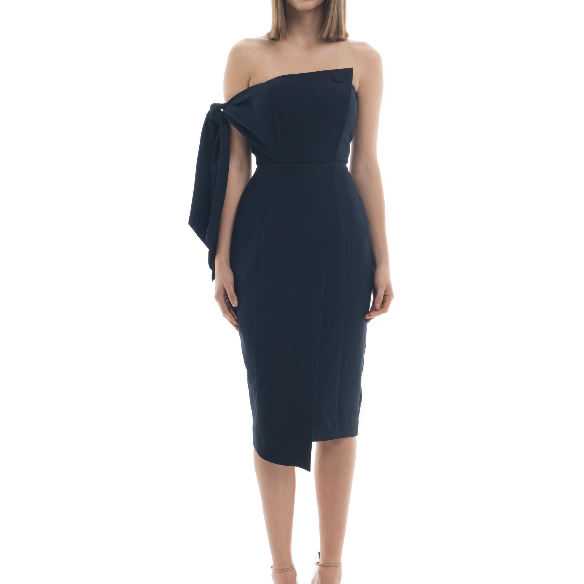 Romi Midi Dress - Navy