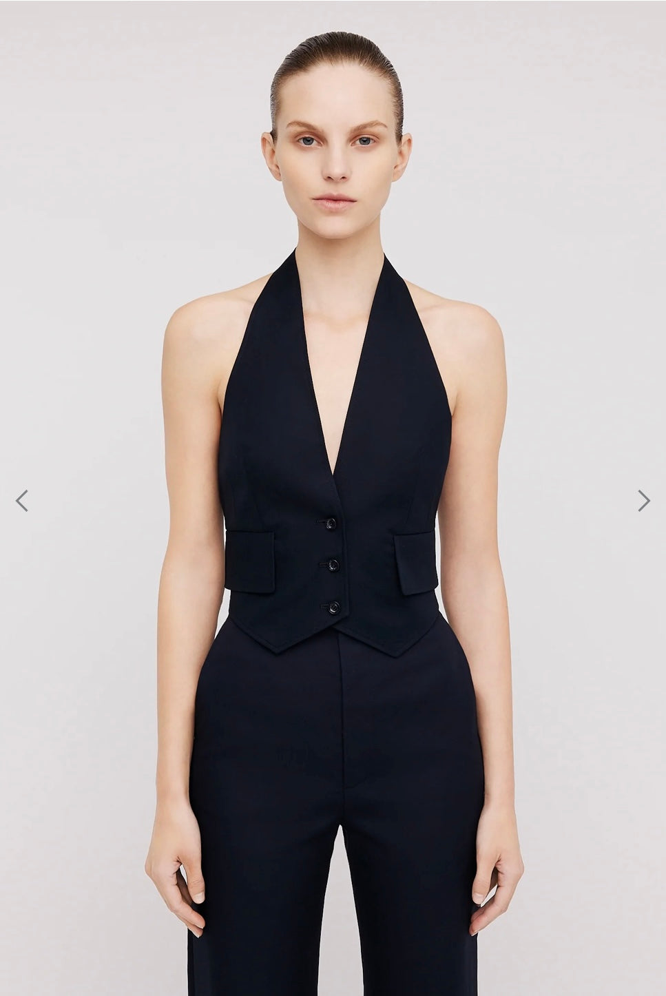 Sateen Cropped W/Leg Trouser - Style Theory