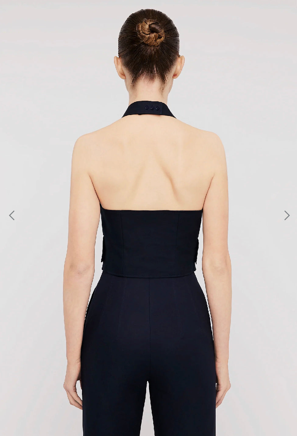 Double Cotton Waistcoat - Navy - Style Theory