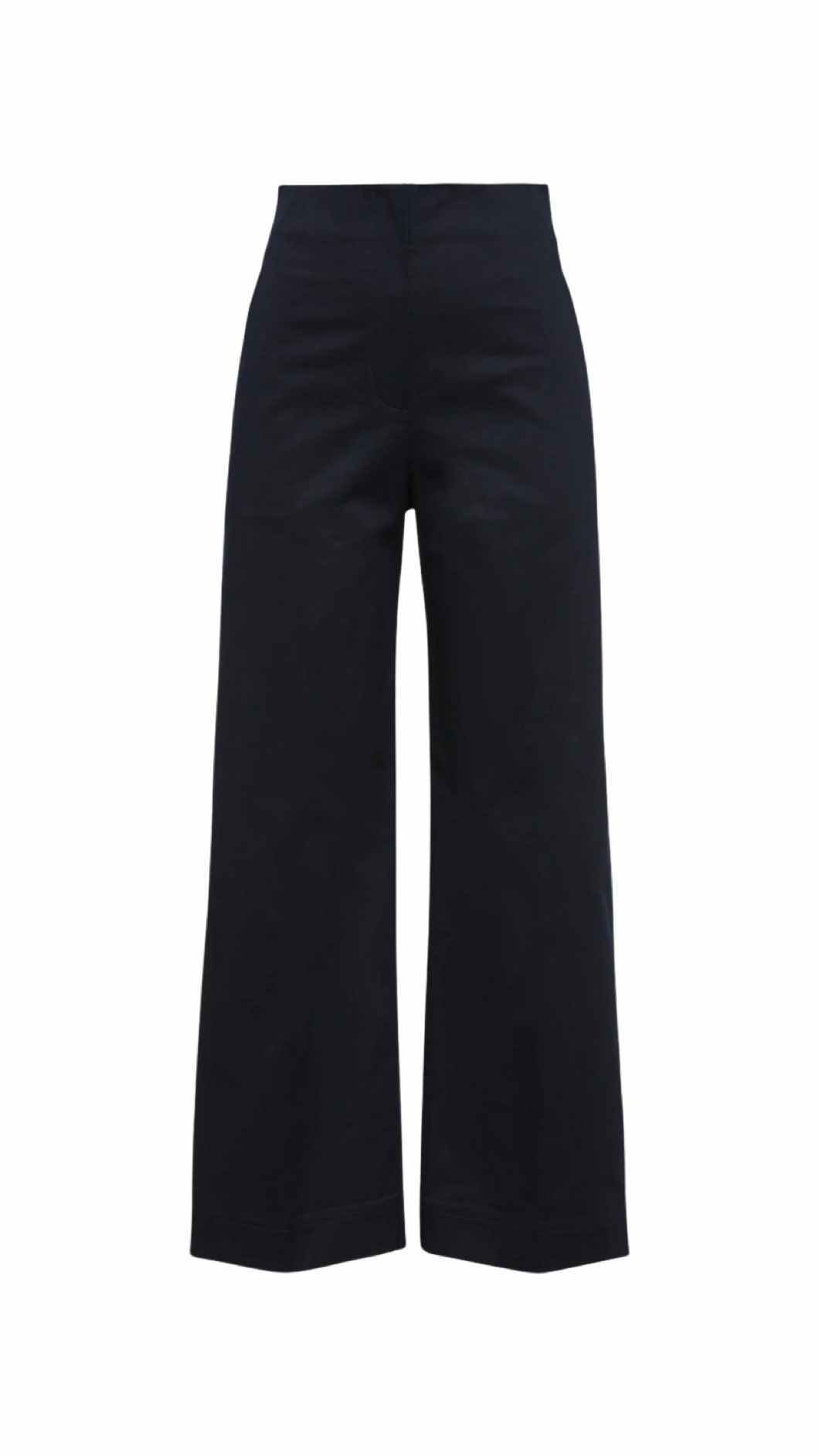 Sateen Cropped W/Leg Trouser - Style Theory