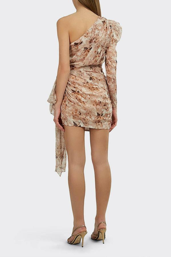 JAYLENE ONE SHOULDER FLORAL DRESS - Style Theory