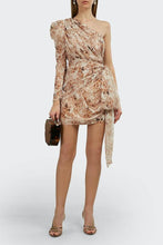 Load image into Gallery viewer, JAYLENE ONE SHOULDER FLORAL DRESS - Style Theory