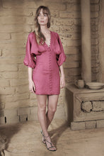 Load image into Gallery viewer, Isabella Linen Ramie Dress in Pink - Style Theory