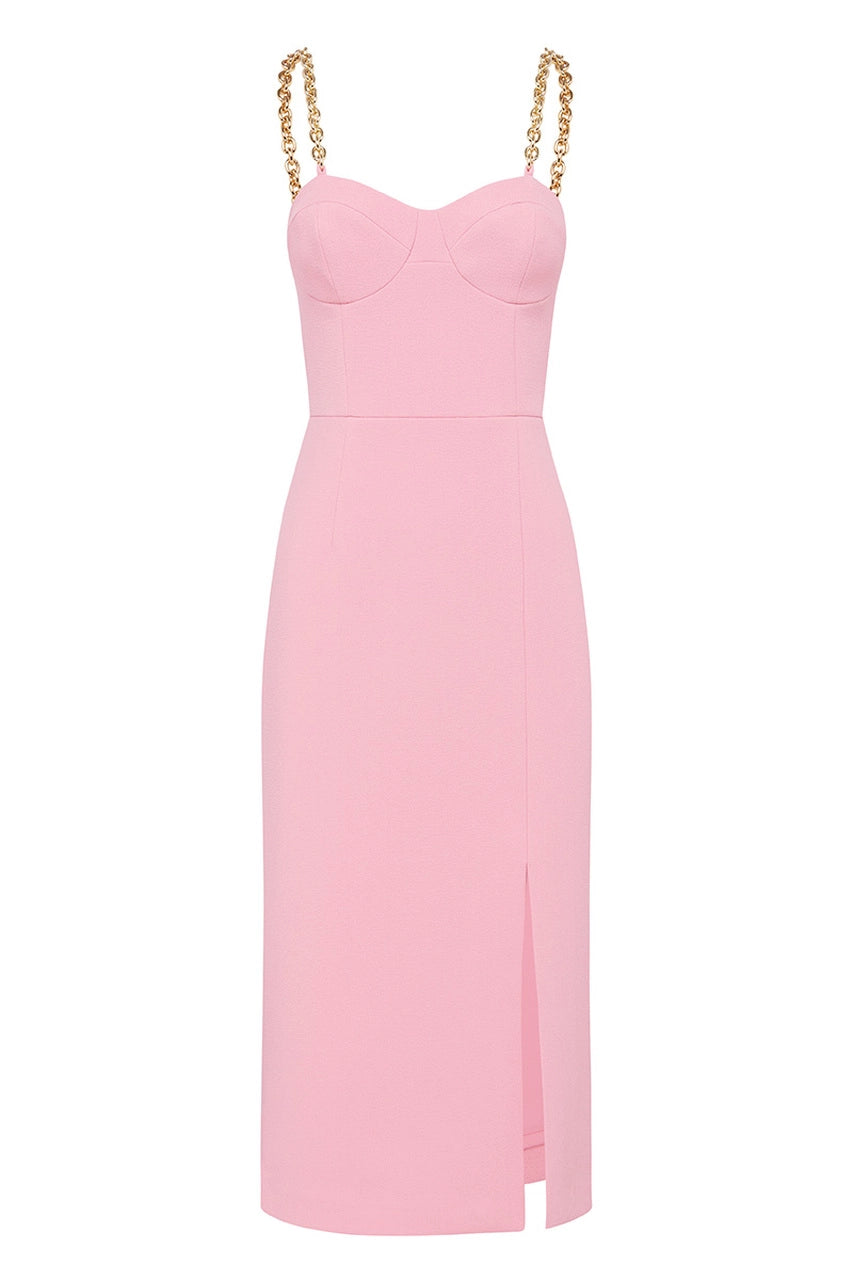 PIERSON MIDI DRESS PINK - Style Theory
