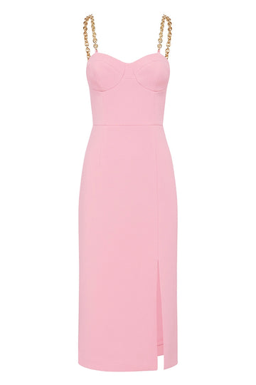PIERSON MIDI DRESS PINK - Style Theory