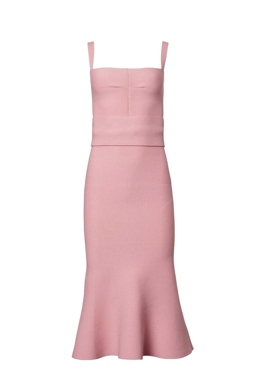 CREPE KNIT BRALETTE DRESS
