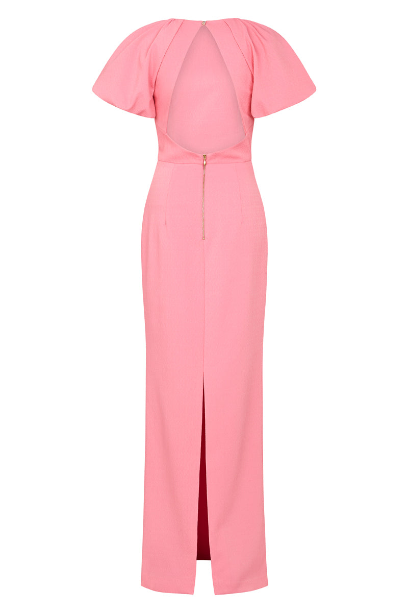 WINSLOW SHORT SLEEVE GOWN PINK - Style Theory